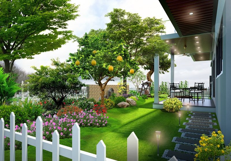 Thiết kế thi công sân vườn cây cảnh, tiểu cảnh xanh mát
